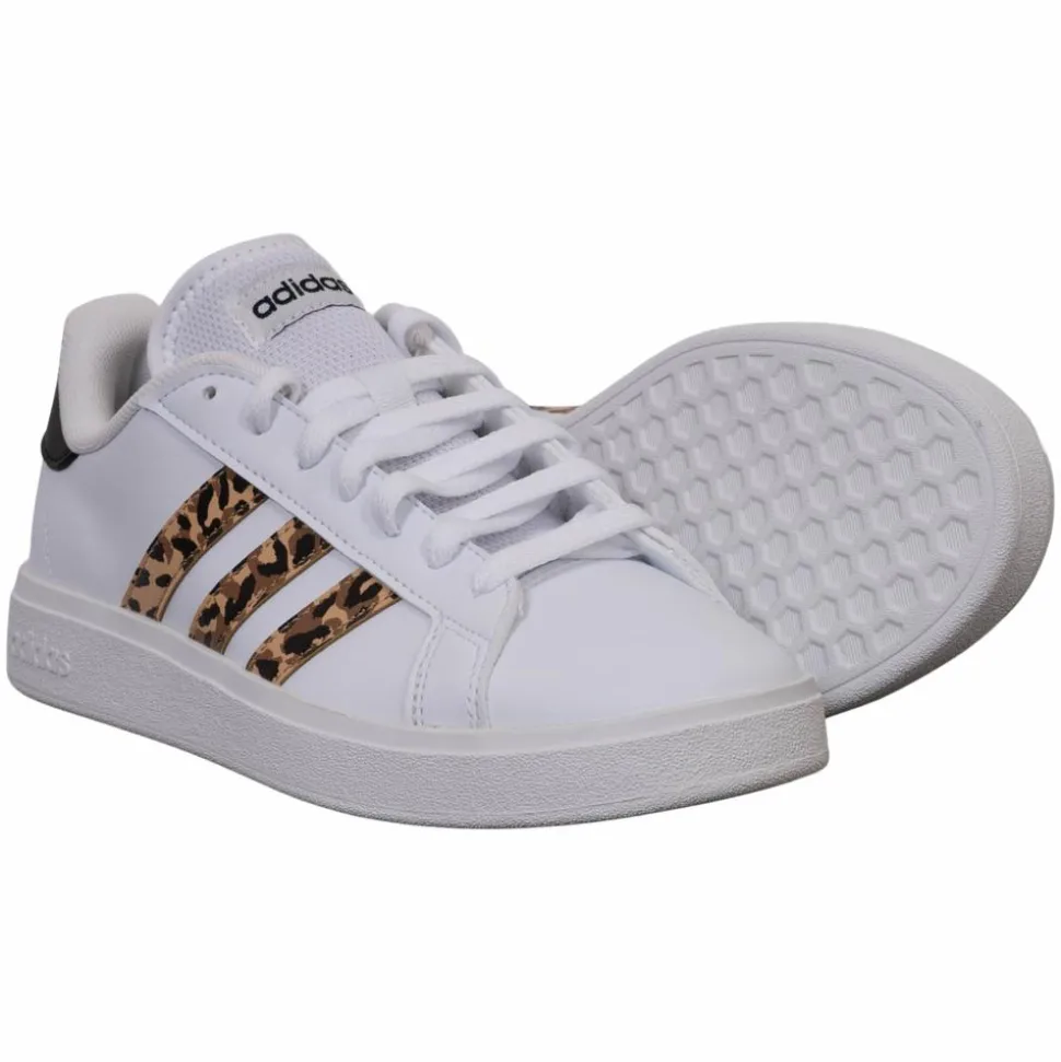Adidas Grand Court Dame Sneakers - White/Leo