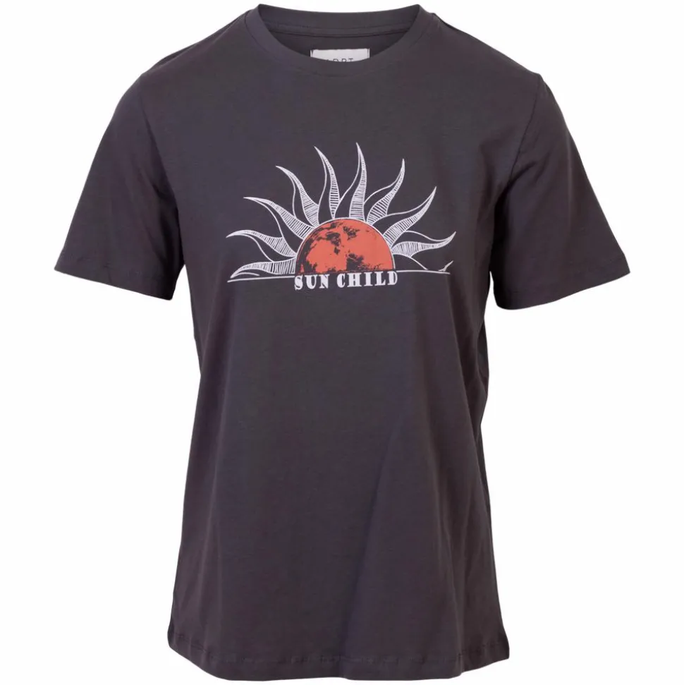 ADPT Dame T-shirt - Asphat/Sun Child