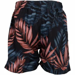 Anyway Børne Badeshorts - Black/Leaves