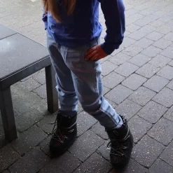 Anyway Snow Boots Glitter Pige Vinterstøvler - Black glitter