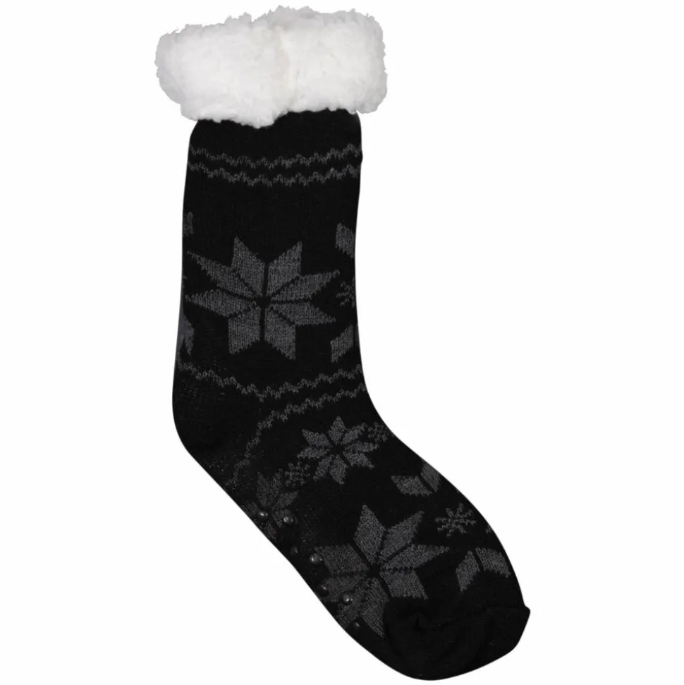 Anyway Unisex Strømper m. fleece - Sort