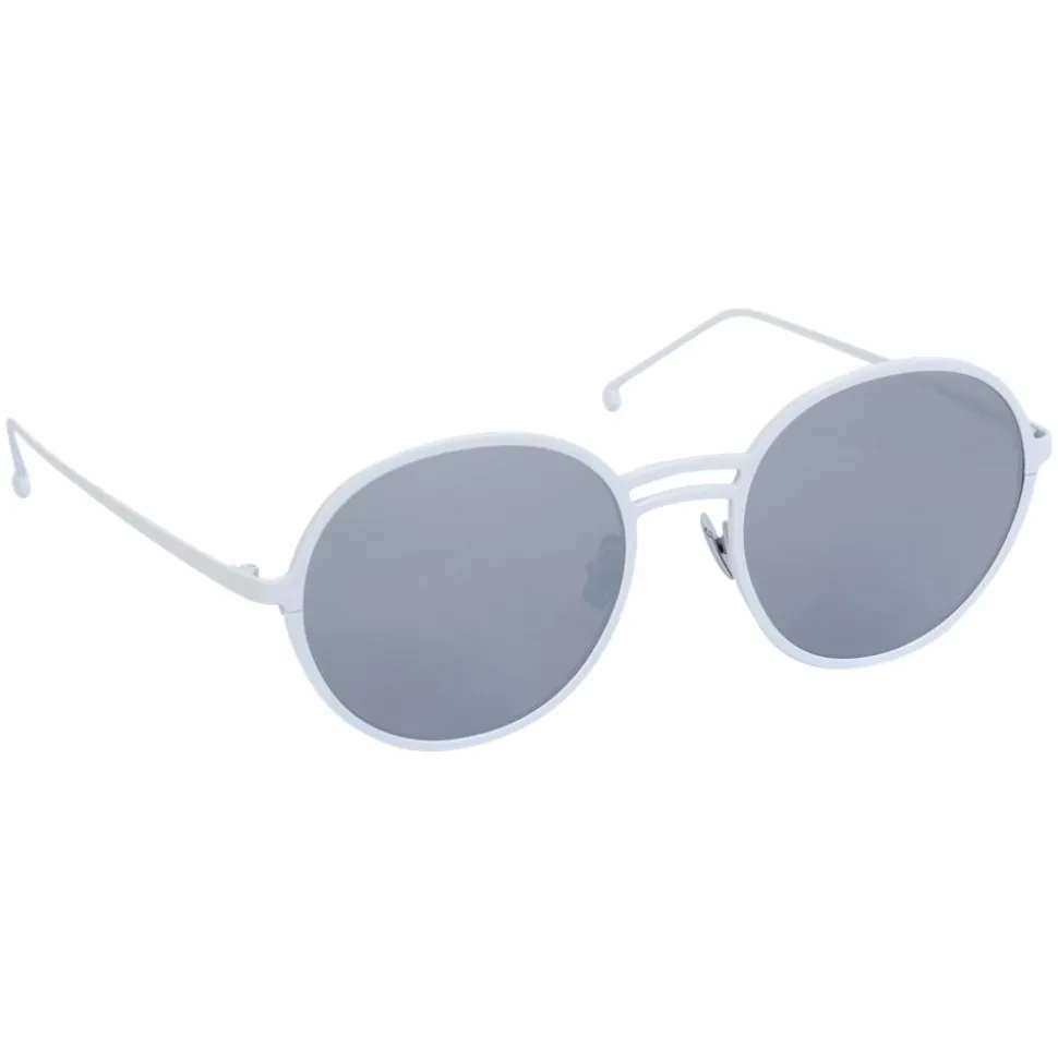AYM Yael Unisex Solbriller - White/Silver