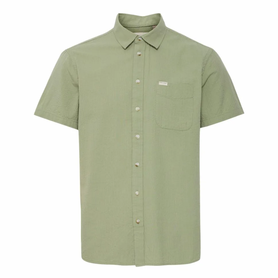 Blend Alke Herre Kortærmet skjorte - Oil Green