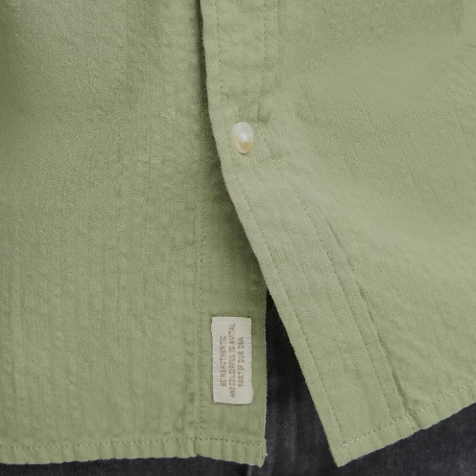 Blend Alke Herre Kortærmet skjorte - Oil Green