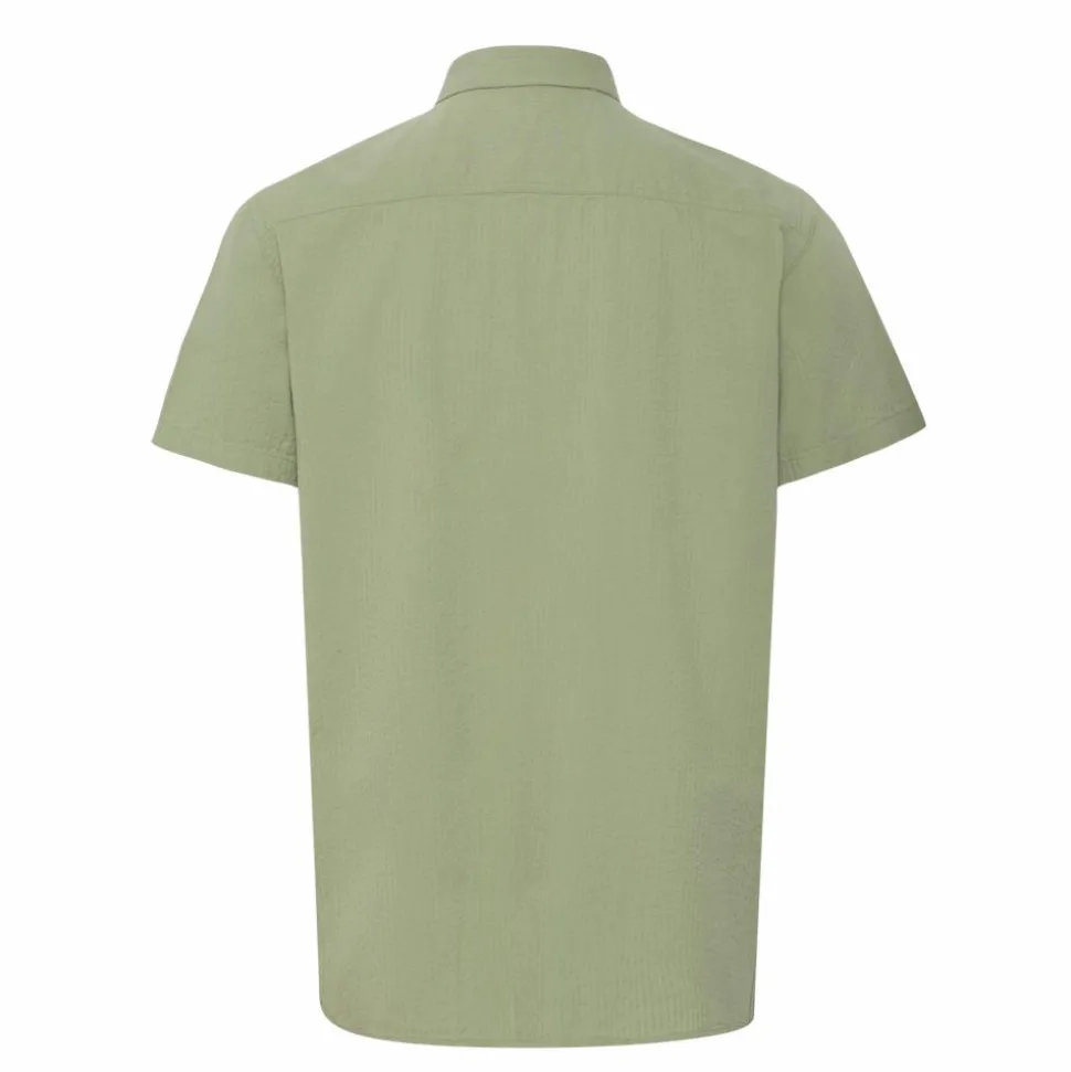 Blend Alke Herre Kortærmet skjorte - Oil Green