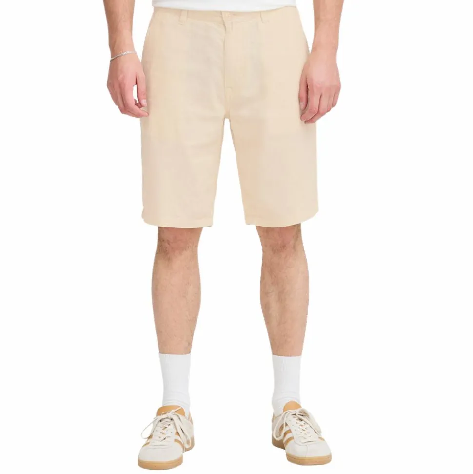 Blend Billy Herre Shorts i hørmix - Bleached Sand