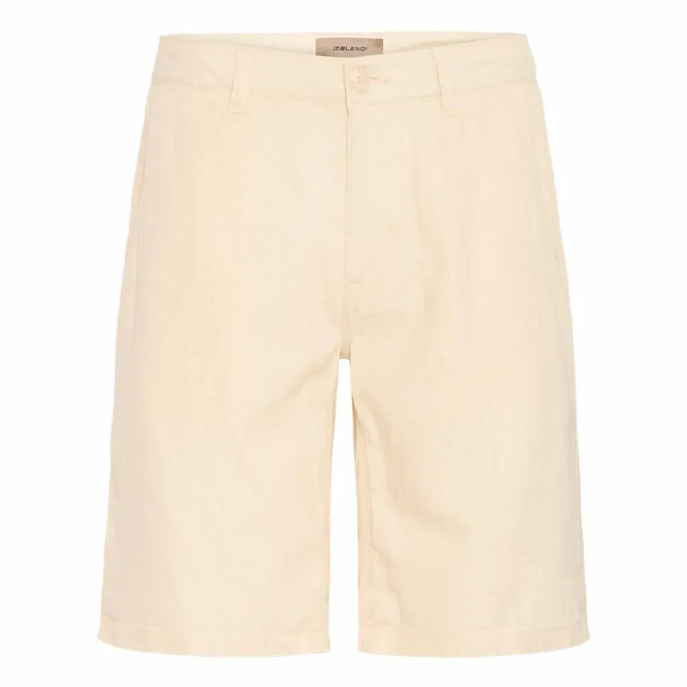 Blend Billy Herre Shorts i hørmix - Bleached Sand