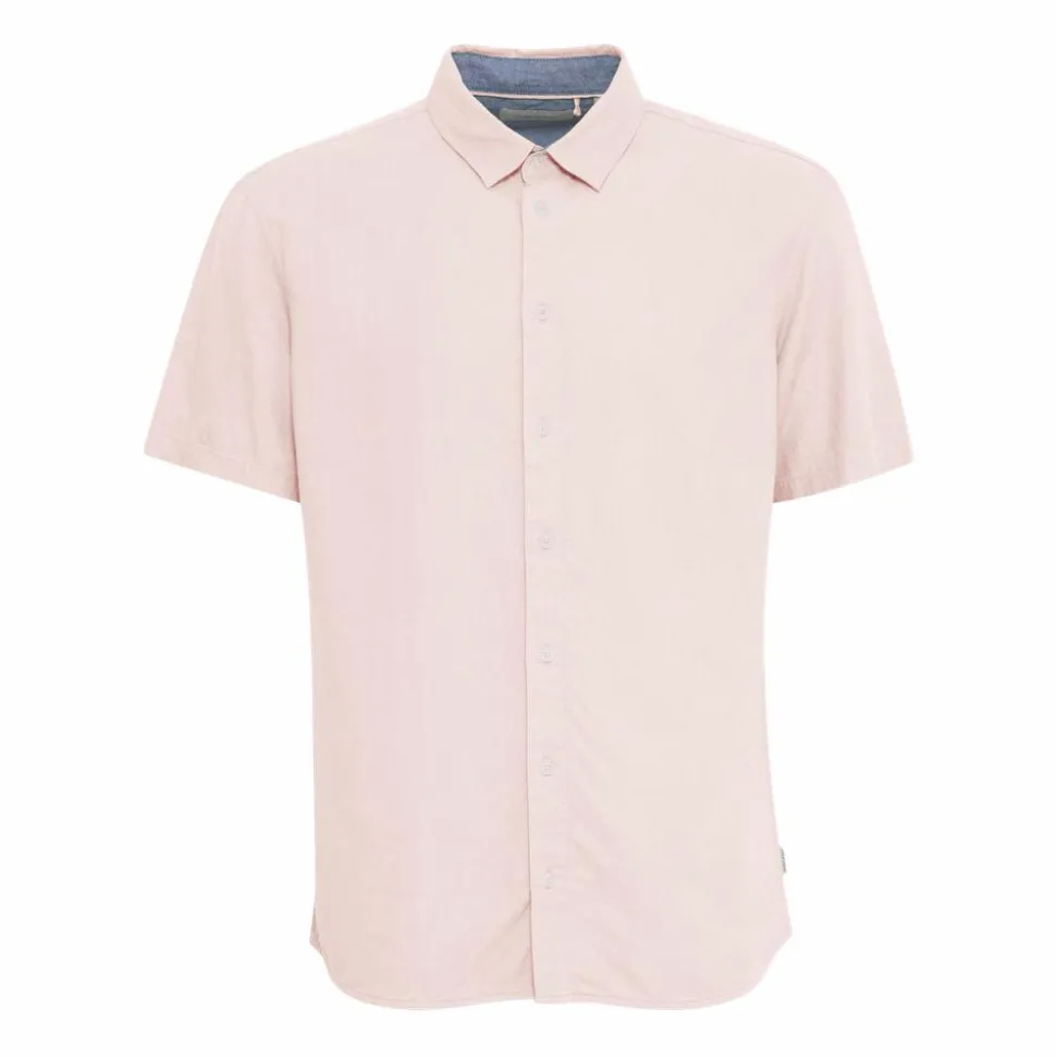 Blend Bobby Herre Kortærmet skjorte i hørmix - Chalk Pink