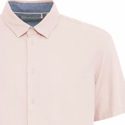 Blend Bobby Herre Kortærmet skjorte i hørmix - Chalk Pink