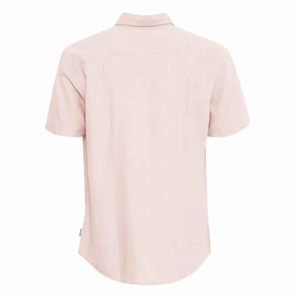 Blend Bobby Herre Kortærmet skjorte i hørmix - Chalk Pink