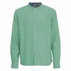 Blend Bobby Herre Skjorte i hørmix - Malachite Green