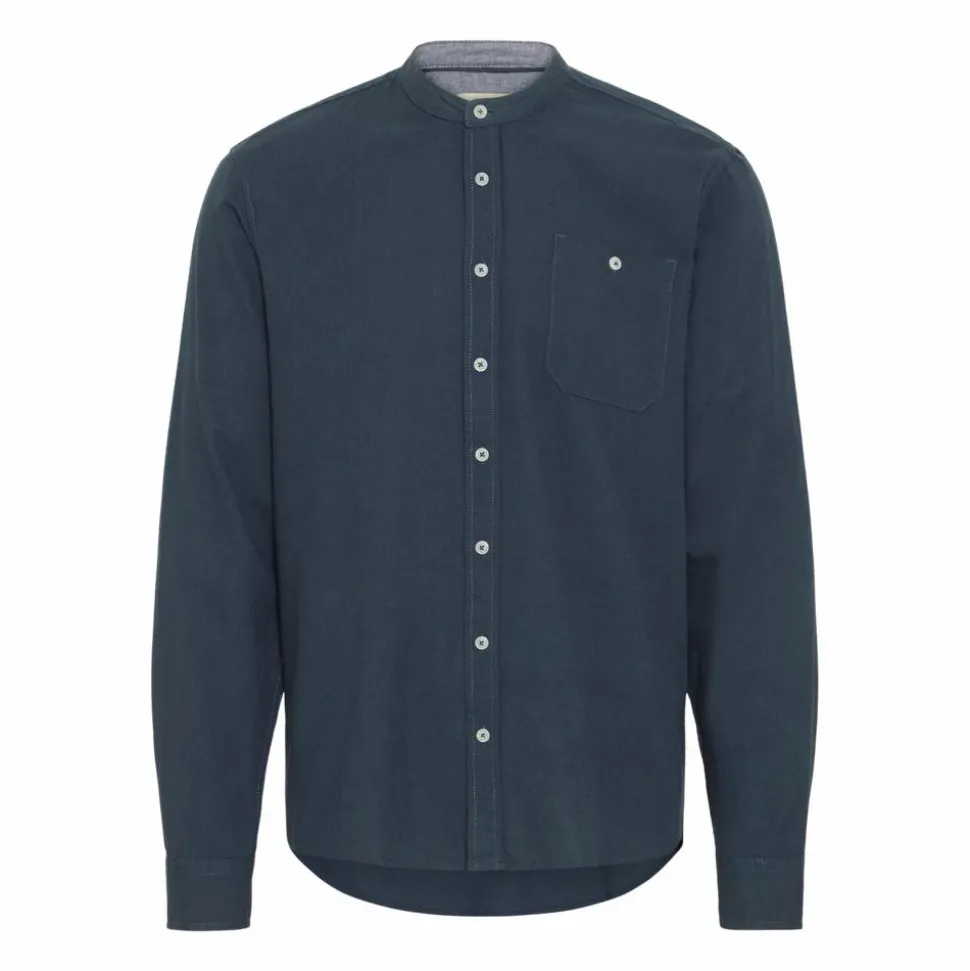 Blend Bobby Herre Skjorte i hørmix - Dress Blues
