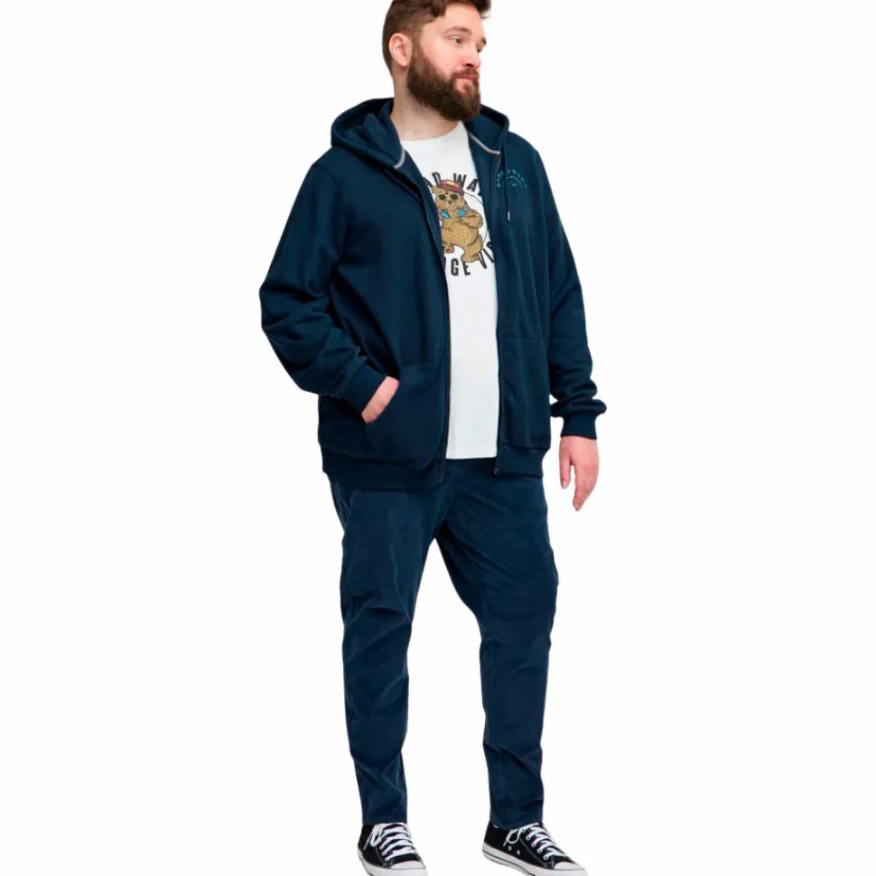 Blend Herre Hættetrøje Plus Size - Dress Blues