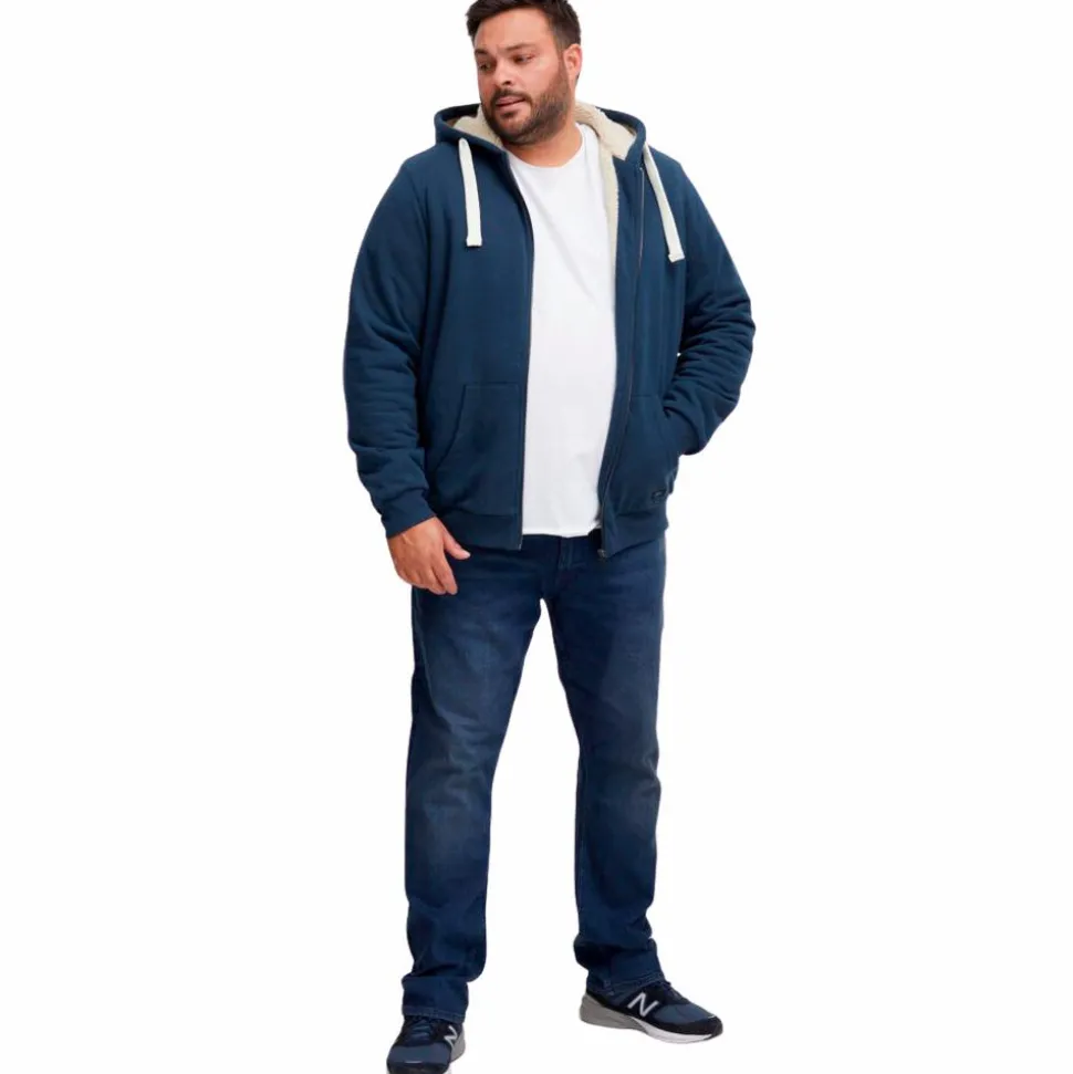 Blend Herre Hættetrøje Plus Size - Dress Blues
