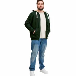 Blend Herre Hættetrøje Plus Size - Deep Forest