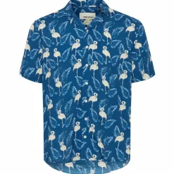 Blend Herre Kortærmet skjorte - Navy Peony