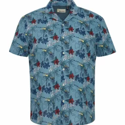 Blend Herre Kortærmet skjorte Plus Size - Captain's Blue
