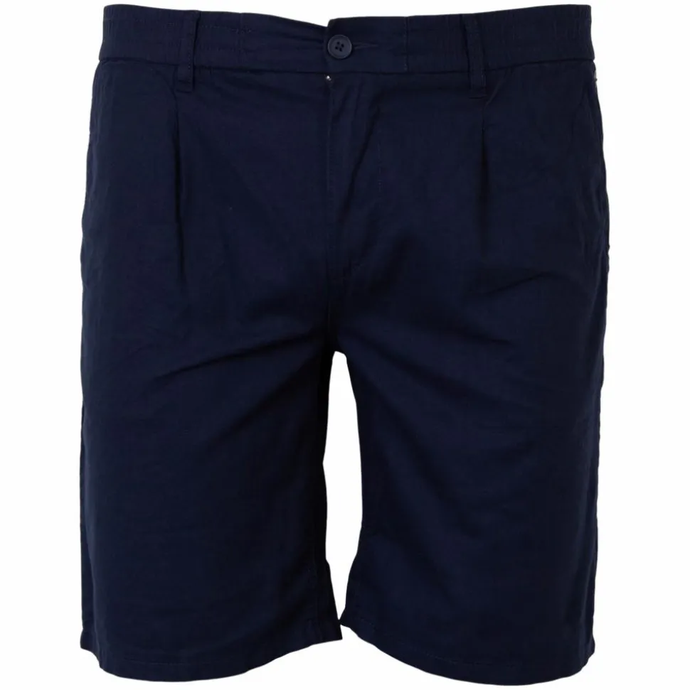 Blend Herre Shorts i hørmix Plus Size - Dress Blues
