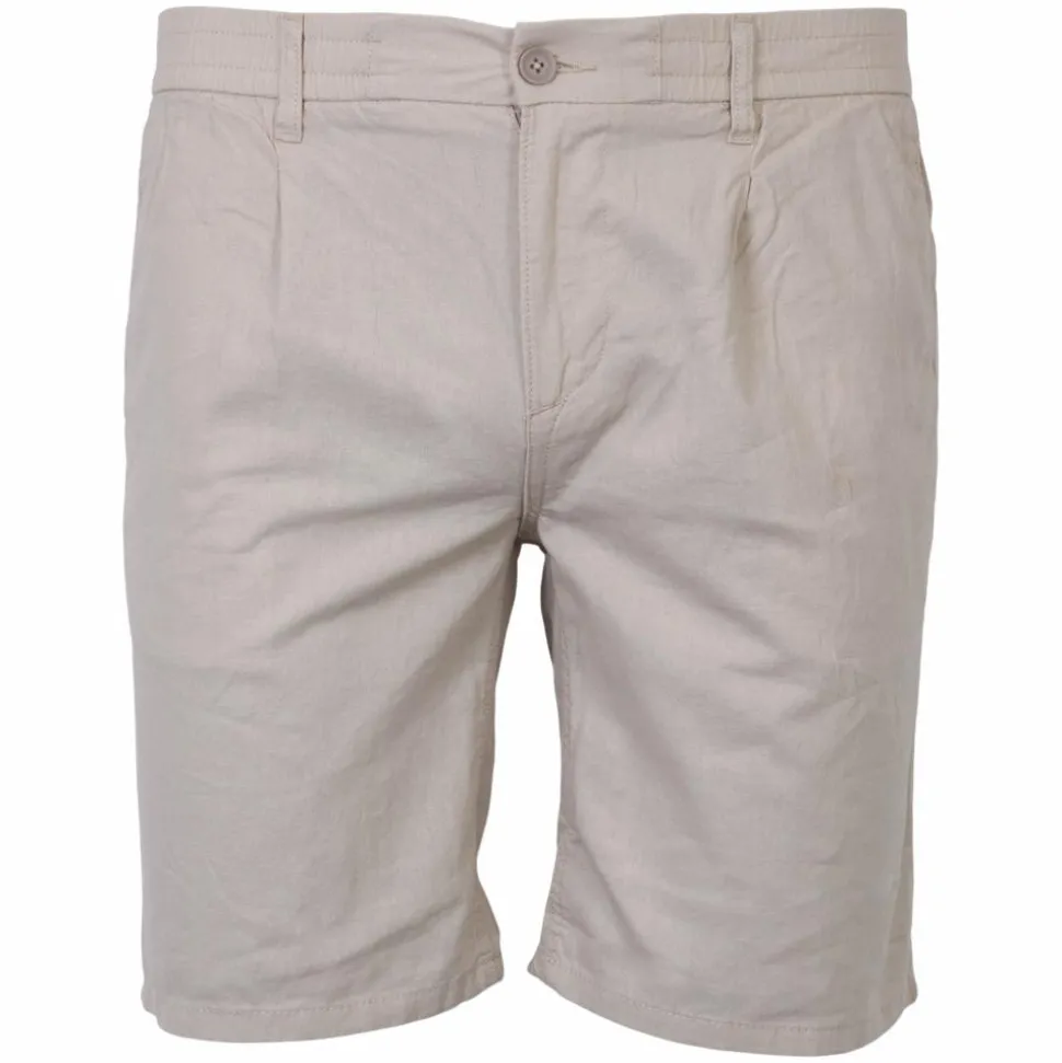 Blend Herre Shorts i hørmix Plus Size - Oyster Grey