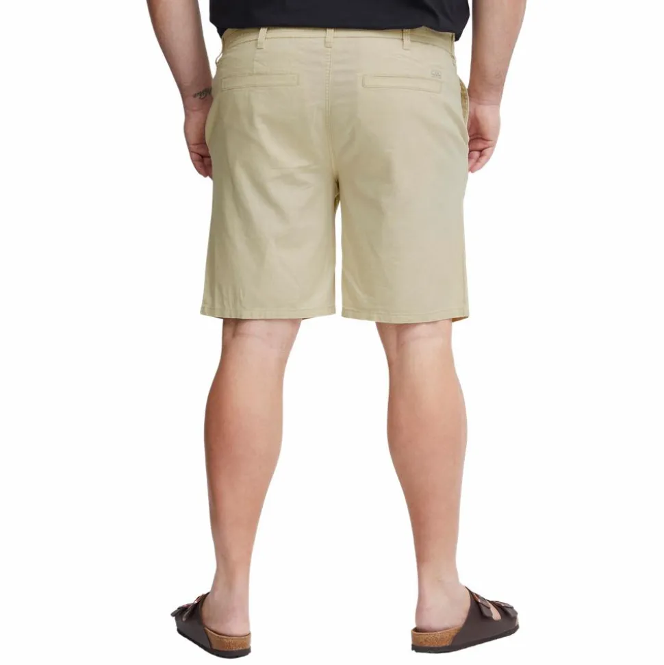 Blend Herre Shorts i hørmix Plus Size - Oyster Grey