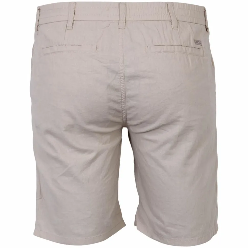 Blend Herre Shorts i hørmix Plus Size - Oyster Grey