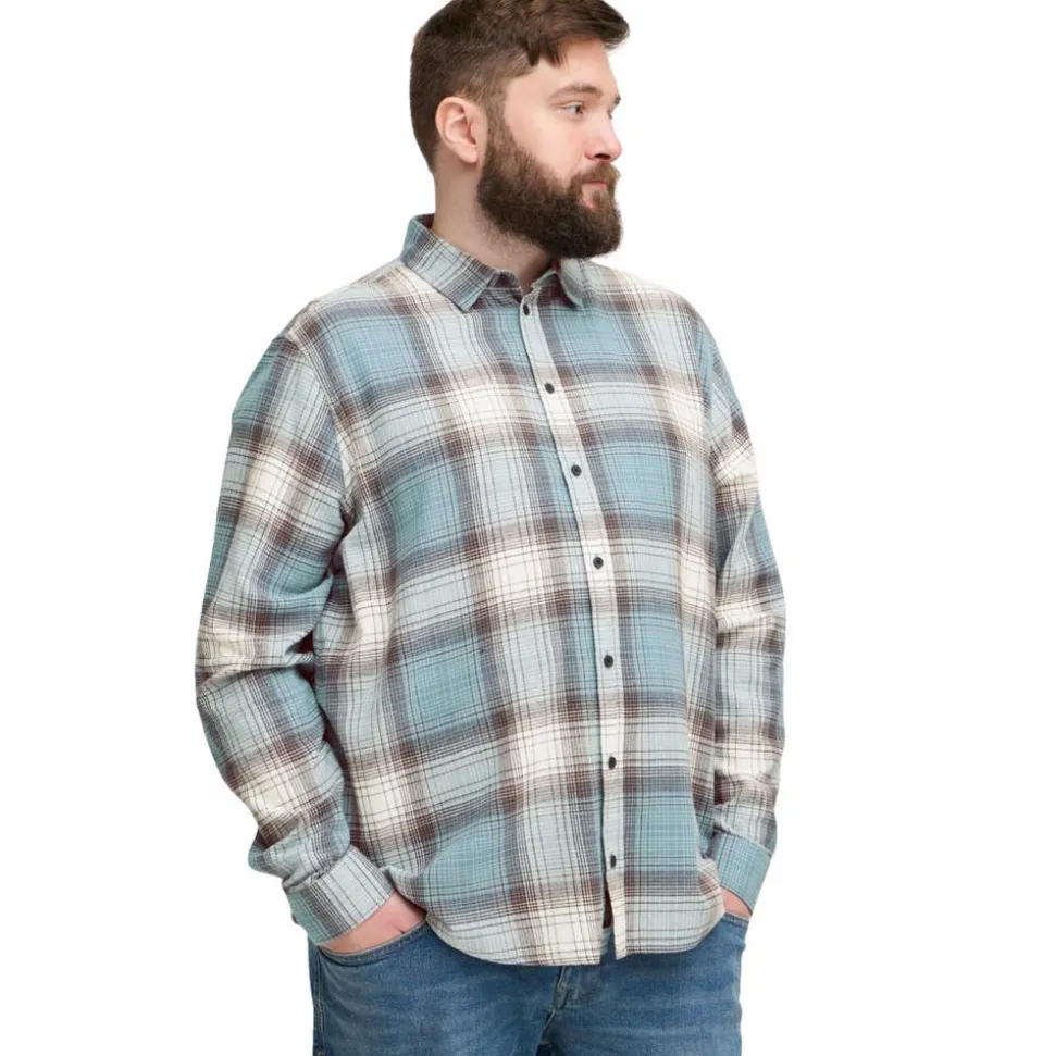 Blend Herre Skjorte Plus Size - Provincial Blue