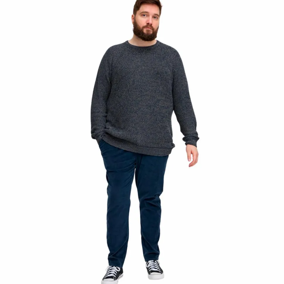 Blend Herre Striktrøje Plus Size - Dress Blues