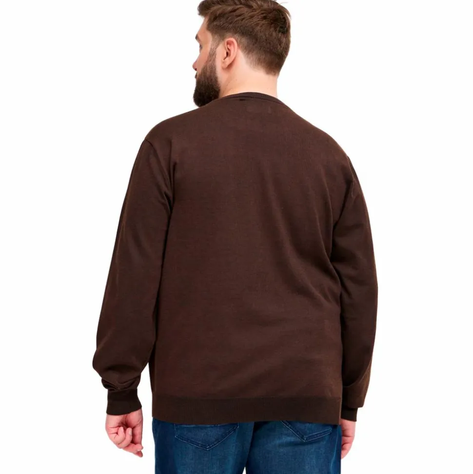 Blend Herre Striktrøje Plus Size - Chicory Coffee