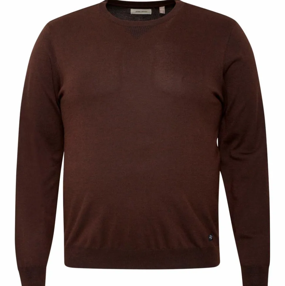 Blend Herre Striktrøje Plus Size - Chicory Coffee
