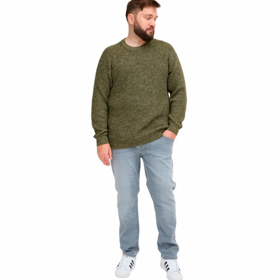 Blend Herre Striktrøje Plus Size - Forest Night
