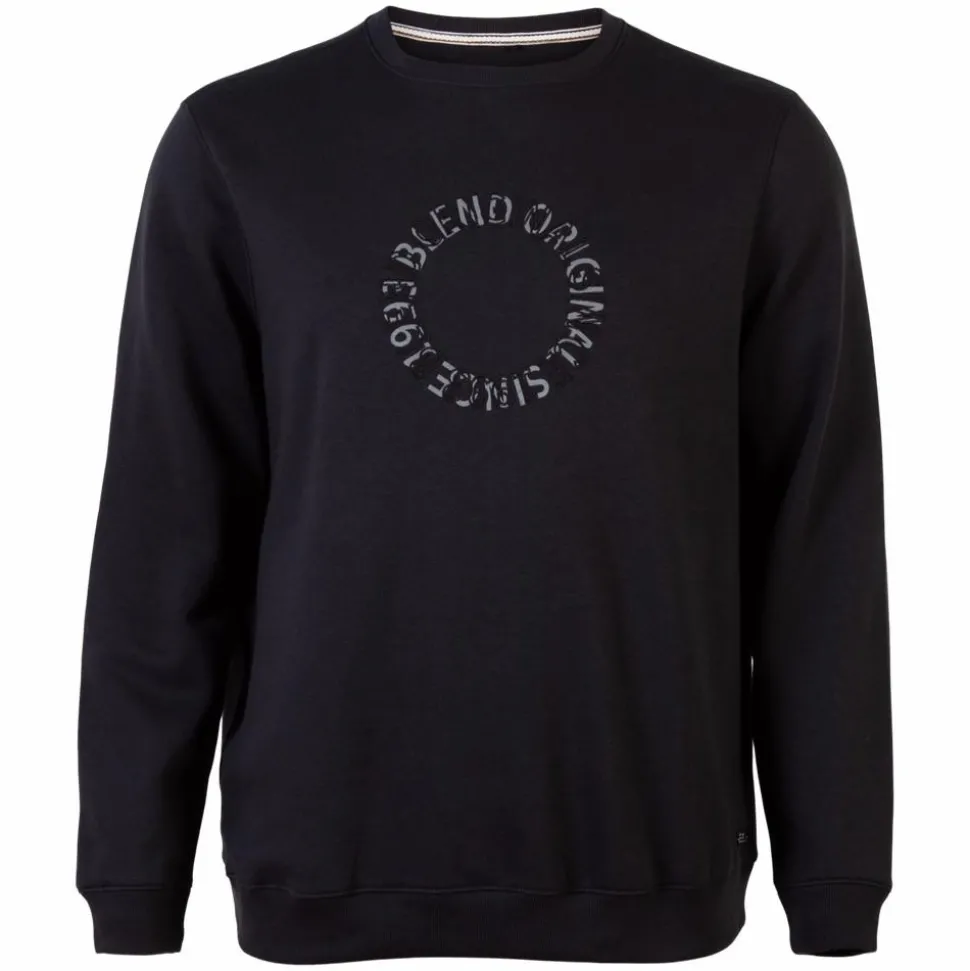Blend Herre Sweatshirt Plus Size - Black