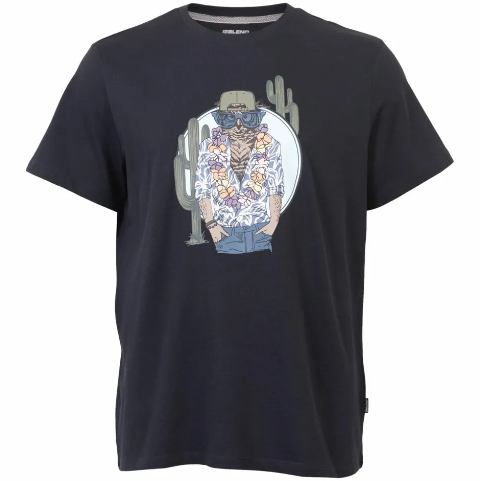 Blend Herre T-shirt - Black Owl