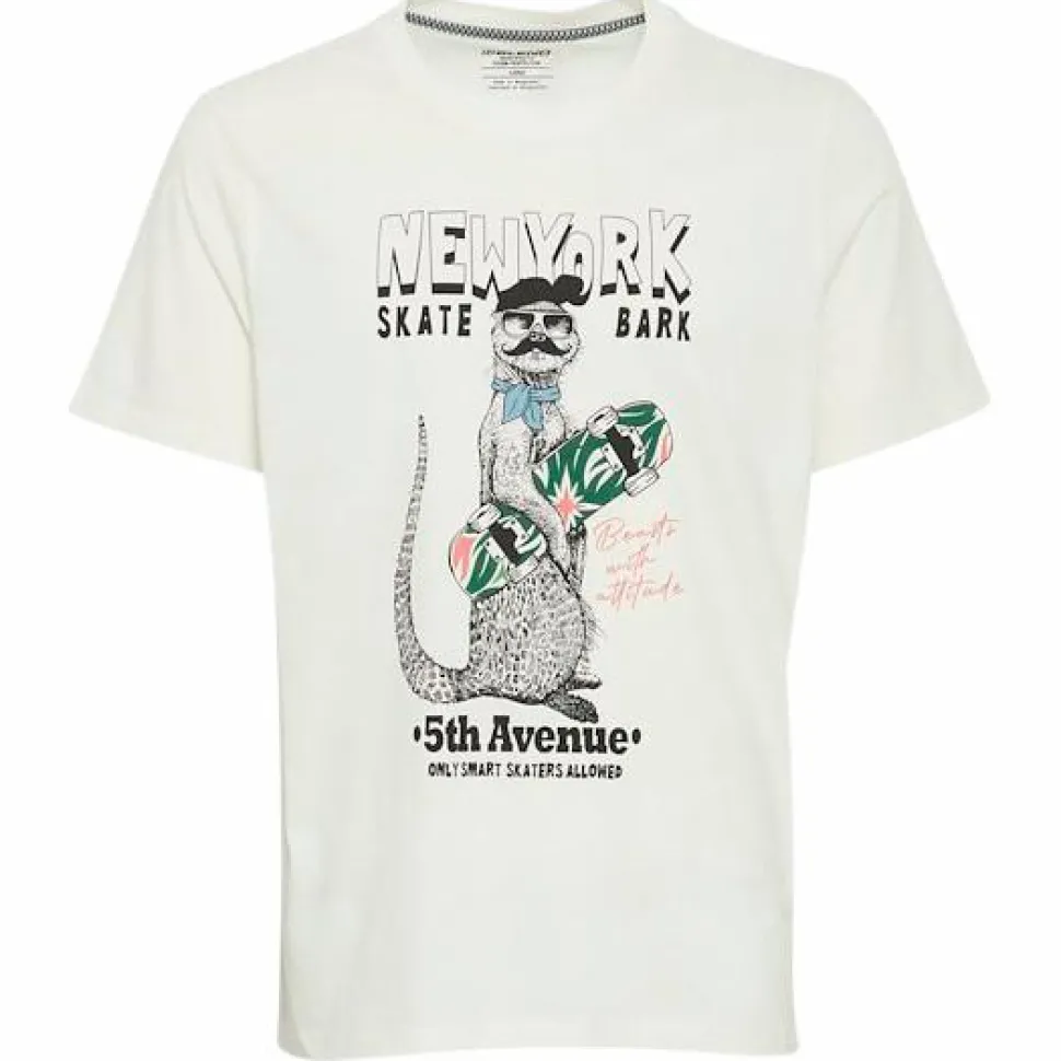 Blend Herre T-shirt - Snow White