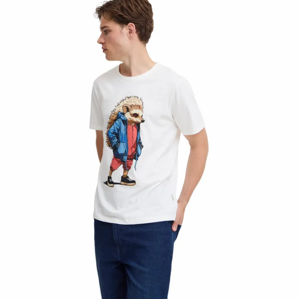 Blend Herre T-shirt - Snow White