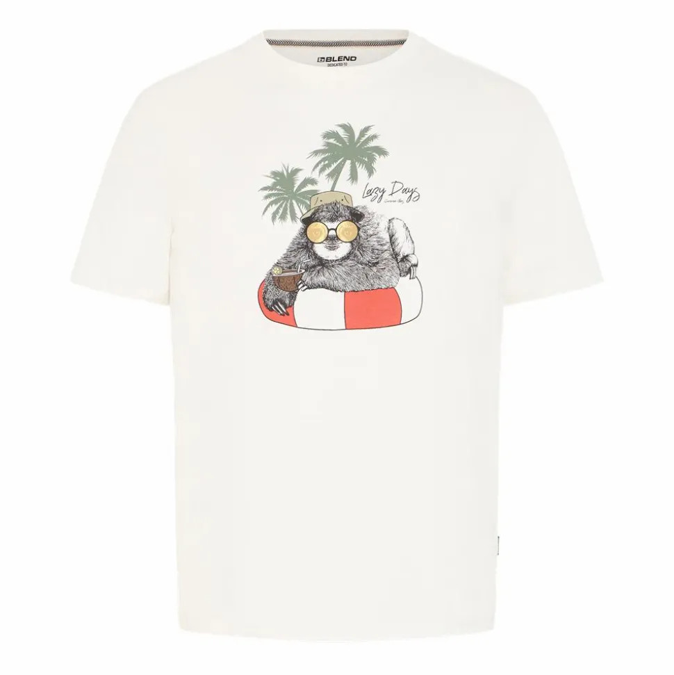 Blend Herre T-shirt - White Sloth