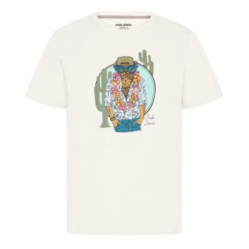 Blend Herre T-shirt - White Owl