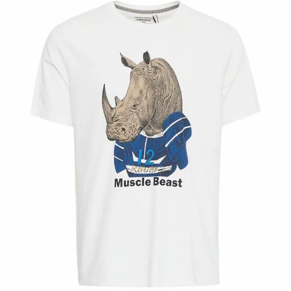 Blend Herre T-shirt - White Rhino