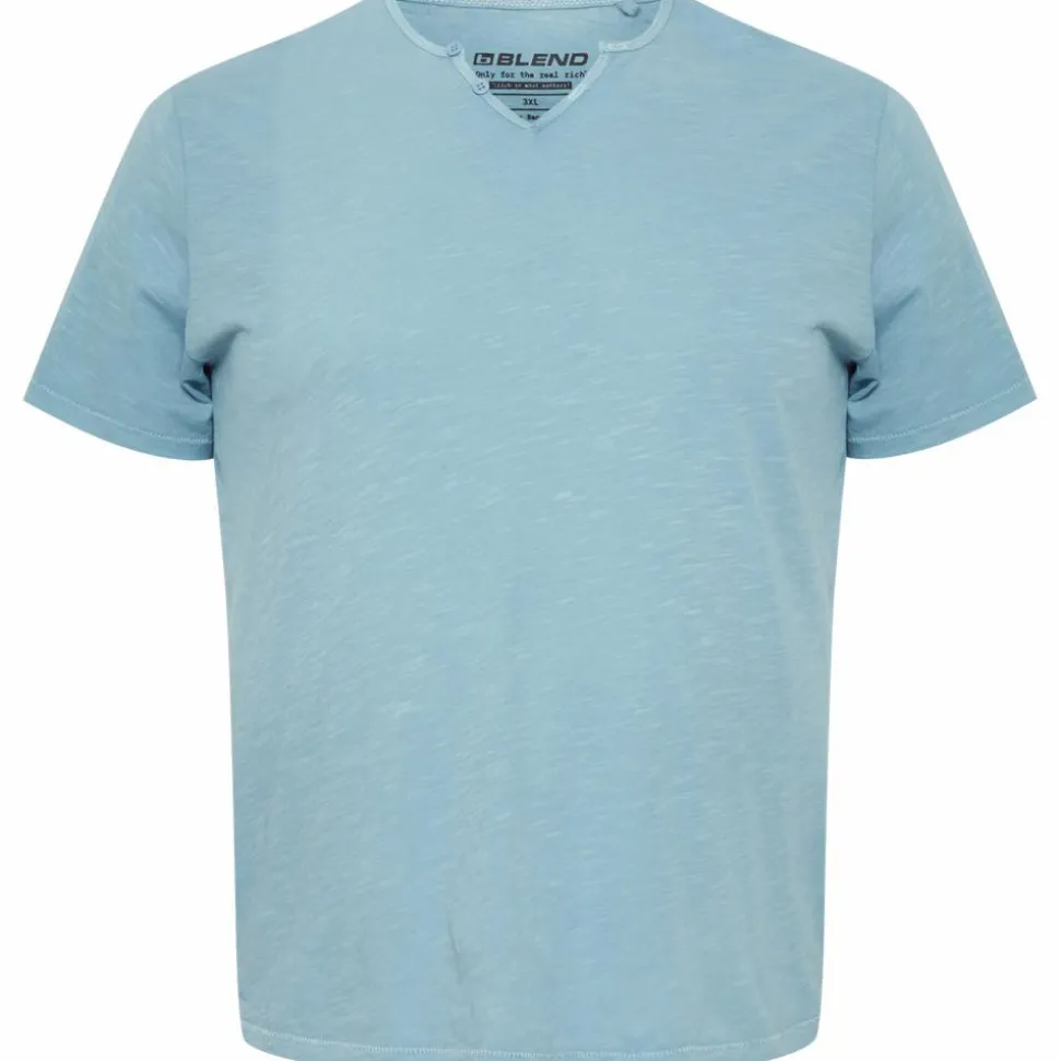 Blend Herre T-shirt Plus Size - Dusty Blue
