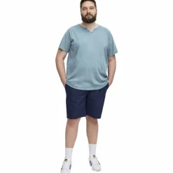 Blend Herre T-shirt Plus Size - Dusty Blue