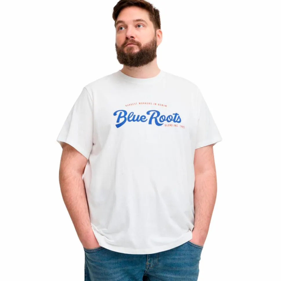 Blend Herre T-shirt Plus Size - Snow White