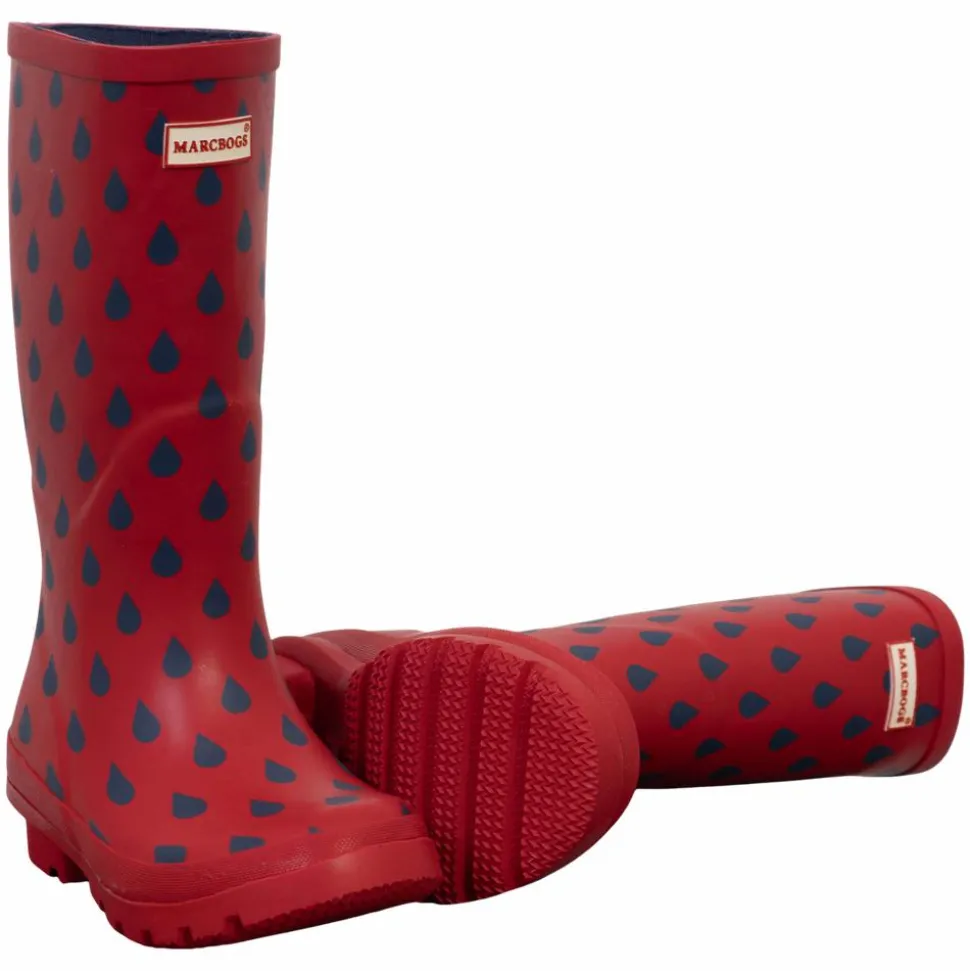 Børne Gummistøvler - Red/Navy point