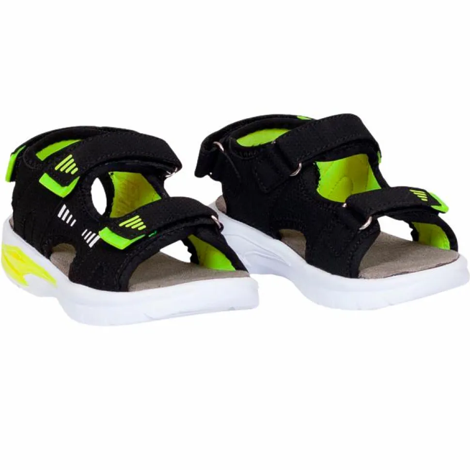 Børne Sandaler - Black/Lime