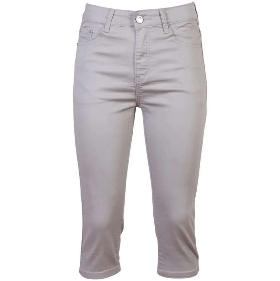 BS Jeans Dame Capri - Grå