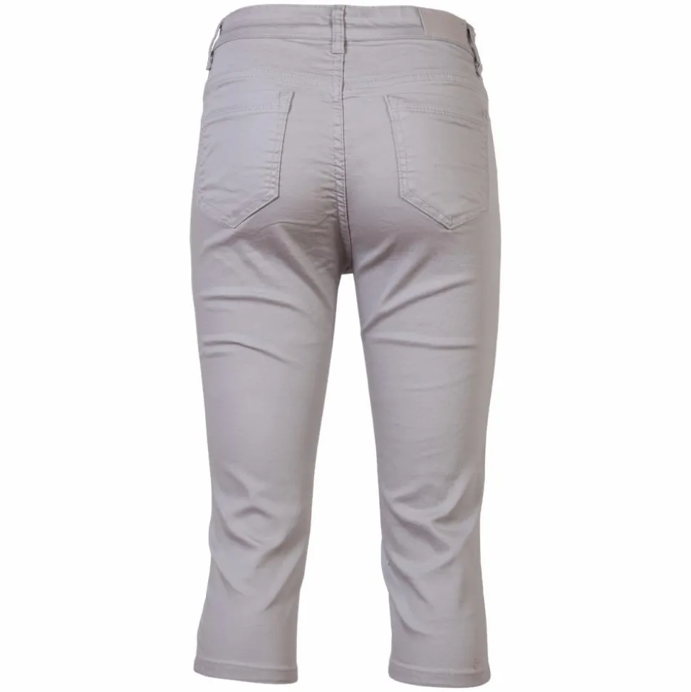 BS Jeans Dame Capri - Grå