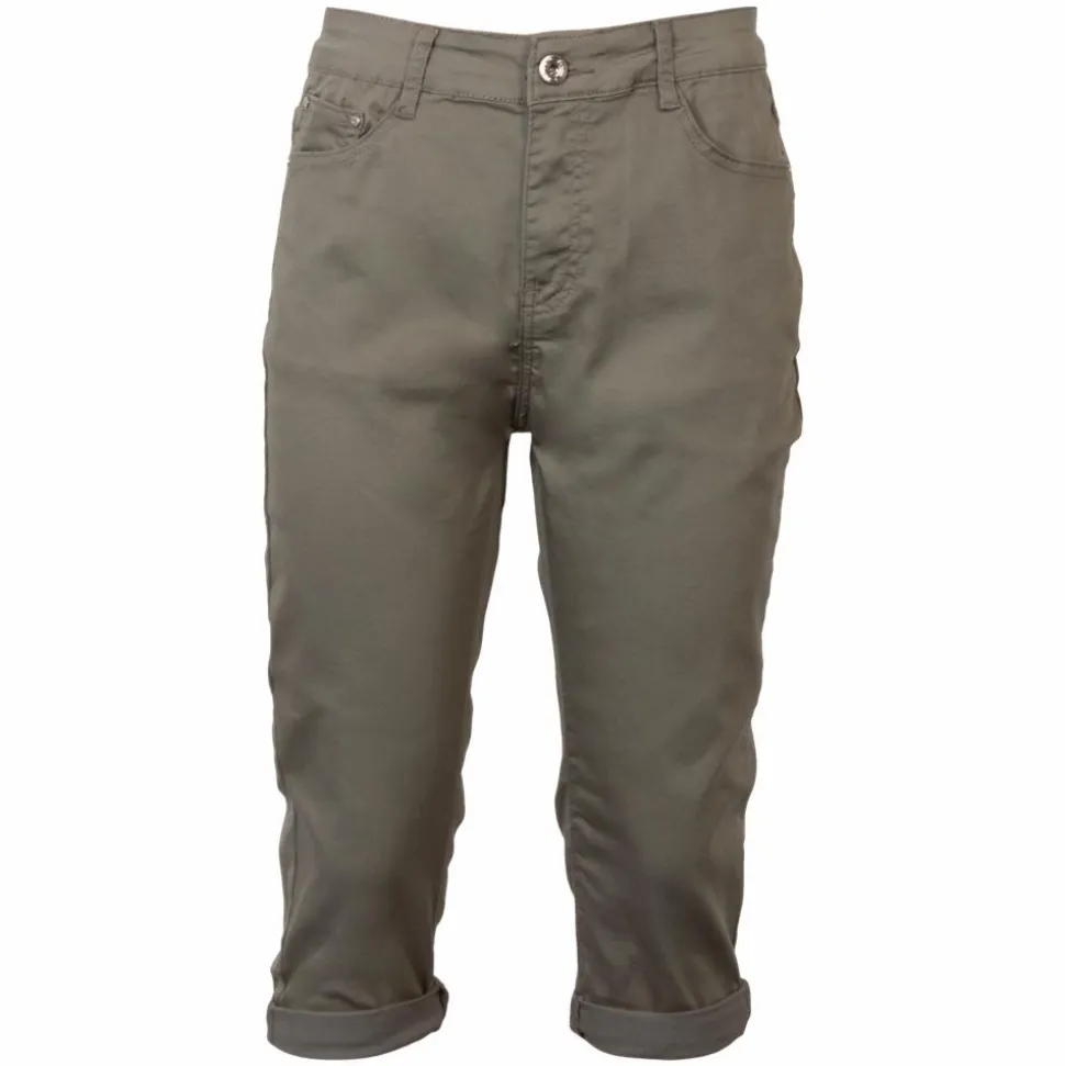 BS Jeans Dame Capri - Khaki