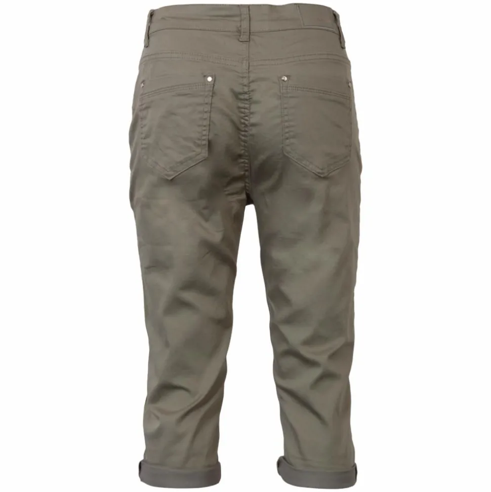 BS Jeans Dame Capri - Khaki
