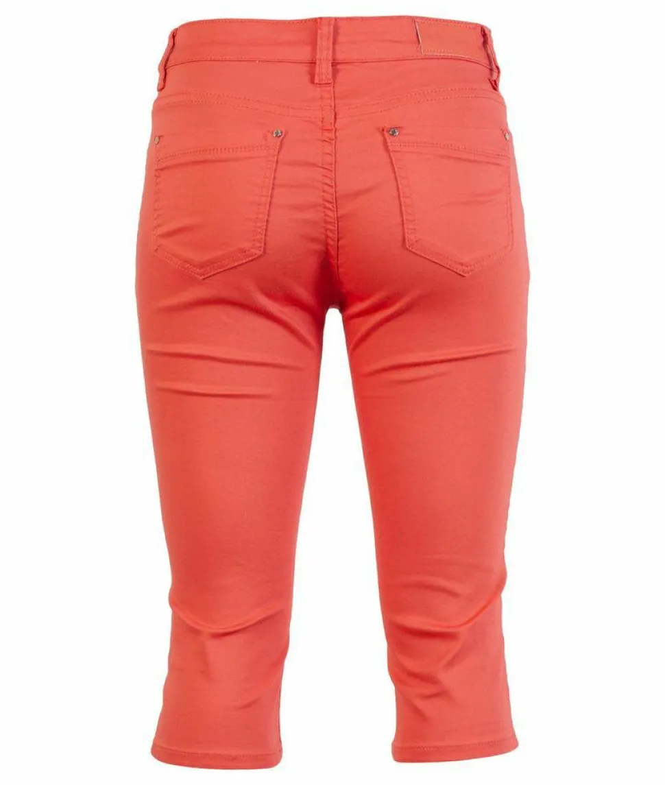 BS Jeans Dame Capri Plus Size - Coral