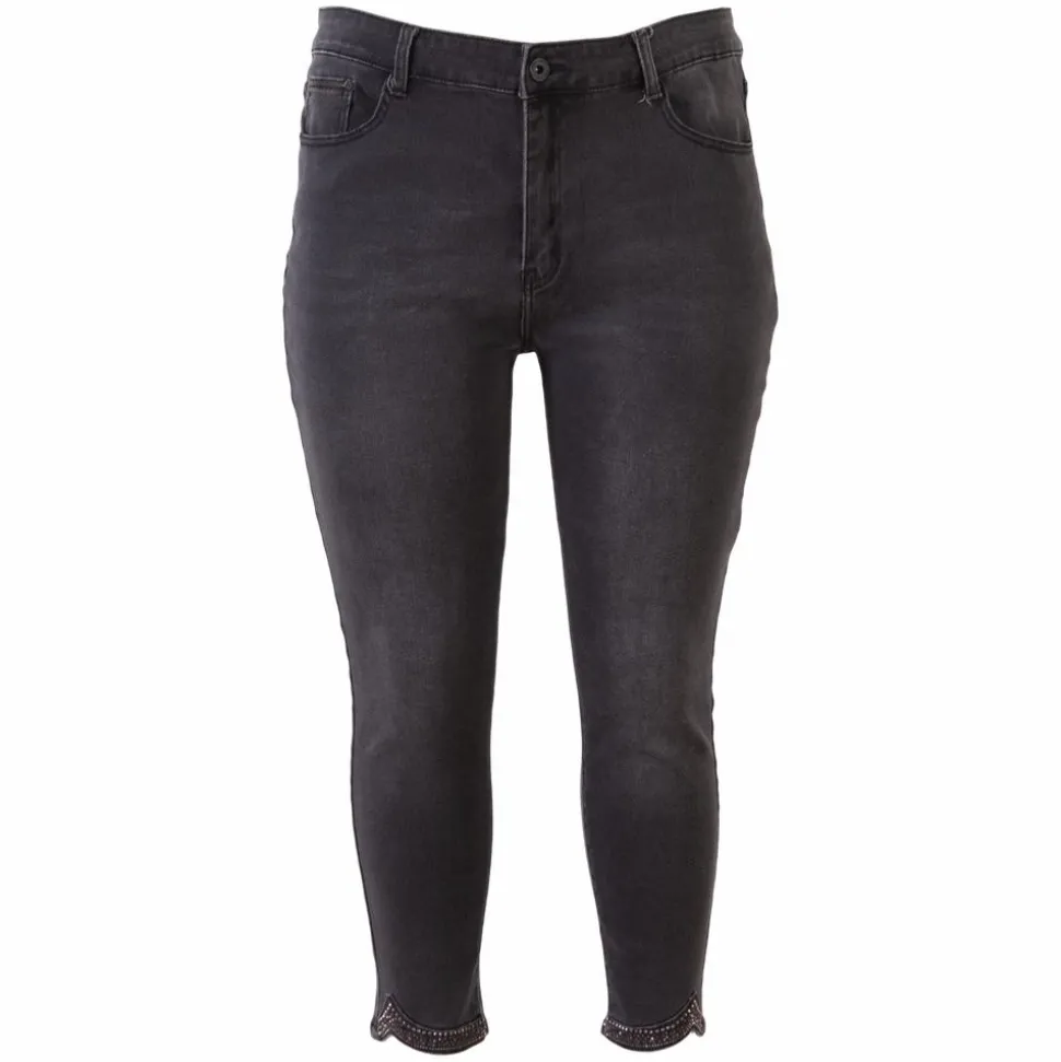 BS Jeans Dame Jeans Plus Size - Denim Dark Grey