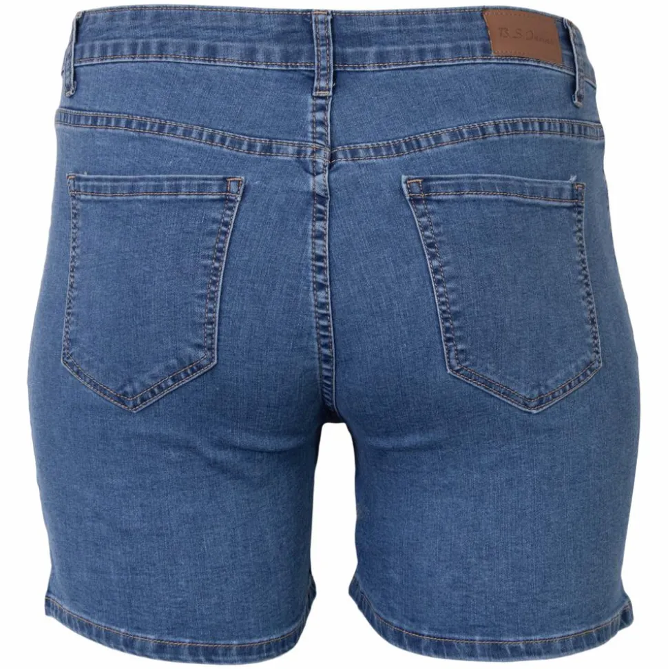 BS Jeans Dame Shorts Plus Size - Denim