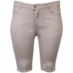 BS Jeans Dame Shorts Plus Size - Beige